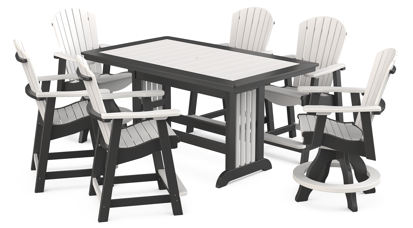 KP154 42×70 Mission Balcony Table Set