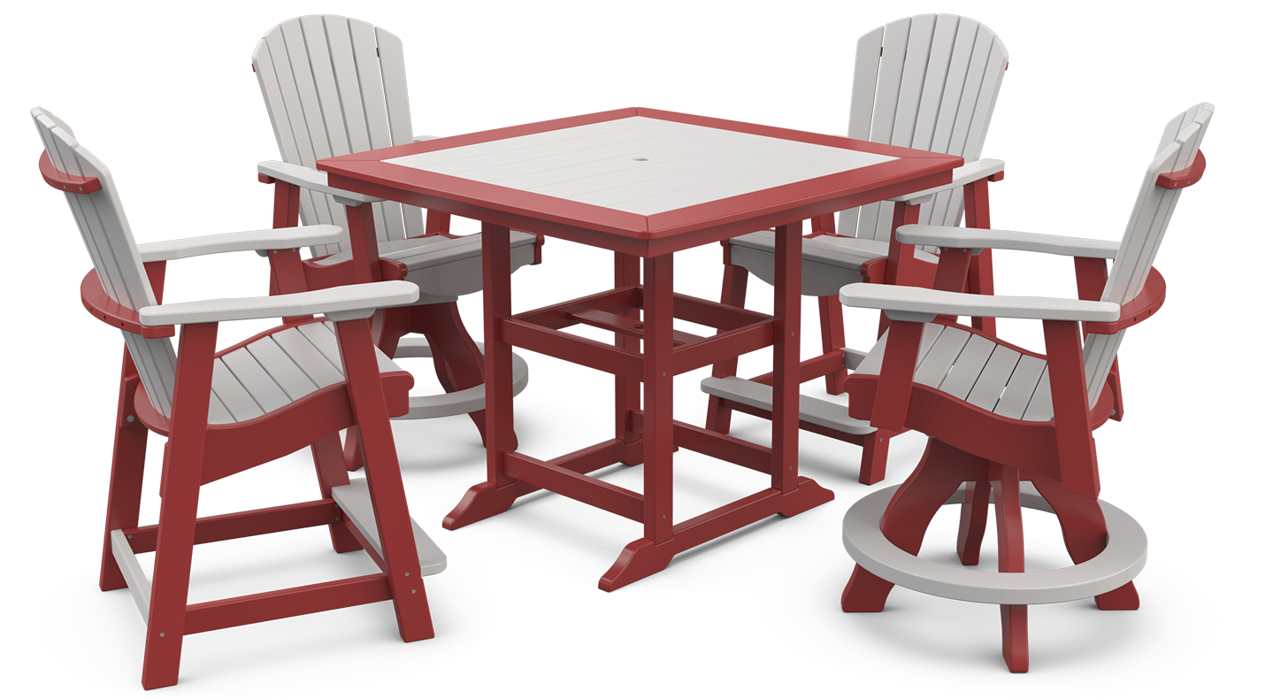 KC6145 45” Square Prince Balcony Table Set