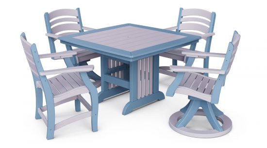 KP46 45” Square Mission Dining Table Set