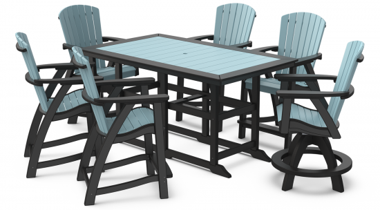 KP6170 42×70 Prince Balcony Table Regal Set