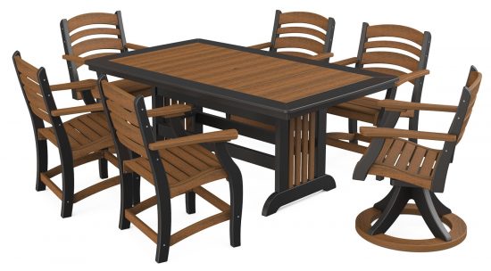 KP153 42×70 Mission Dining Table Set