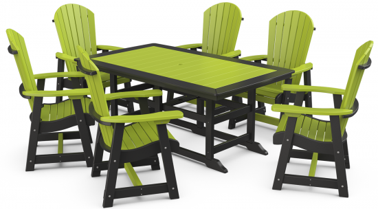 KC5170 42×70 Prince Dining Table KP11 Empress Deck Chairs